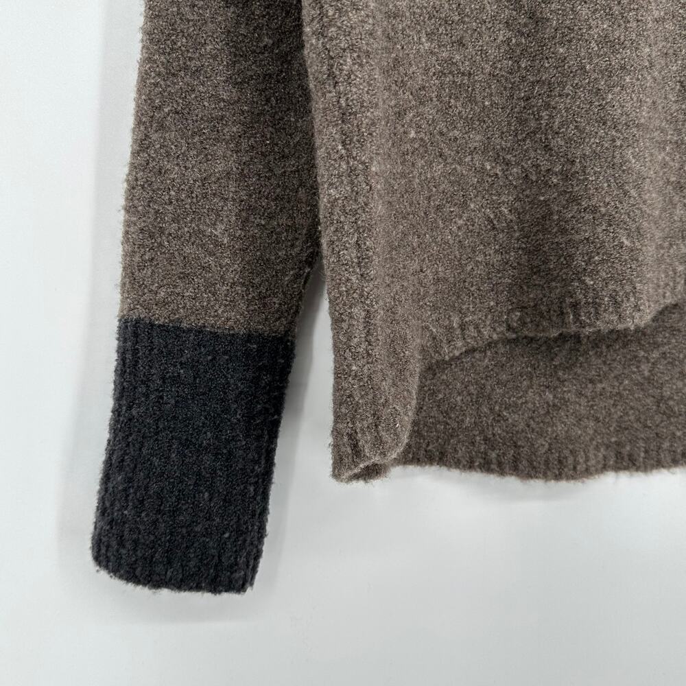 Eleventy Boiled Wool Blend Color Block Turtleneck… - image 4